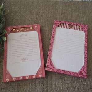 Fringe Studio Pink and Red Heart Notepad Duo